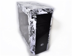 Custom Hydro Dipped Cooler Master MasterBox 5 Mid-tower Computer Case with Internal Configuration - ATX, Micro ATX, Mini ITX Supported (Mid-Tower, Ghost Rider)