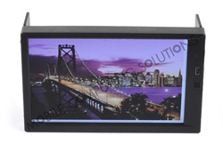 Double DIN Mini Touch 700 7" VGA Touch Screen Monitor with auto switching auto power on 450 nit high brightness LCD panel and 800 x 480 support