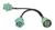 J1939 Type-II Y Cable 12"/30cm
